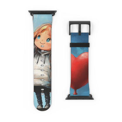 Heart Balloon Glow - Watch Band
