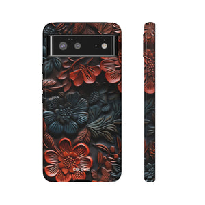 Sculpted Floral Elegance - Google Pixel Case