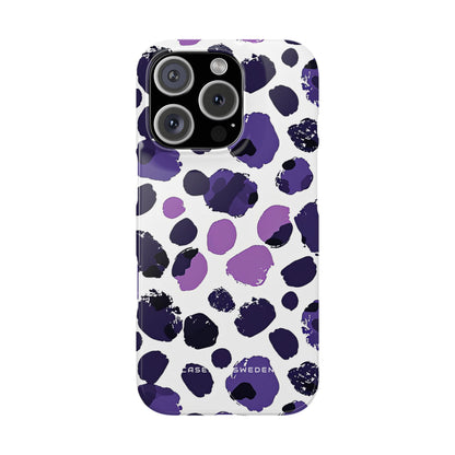 Purple Inkblots iPhone 16 - Slim Phone Case