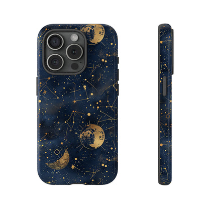 Celestial Zodiac Whispers - Protective Phone Case