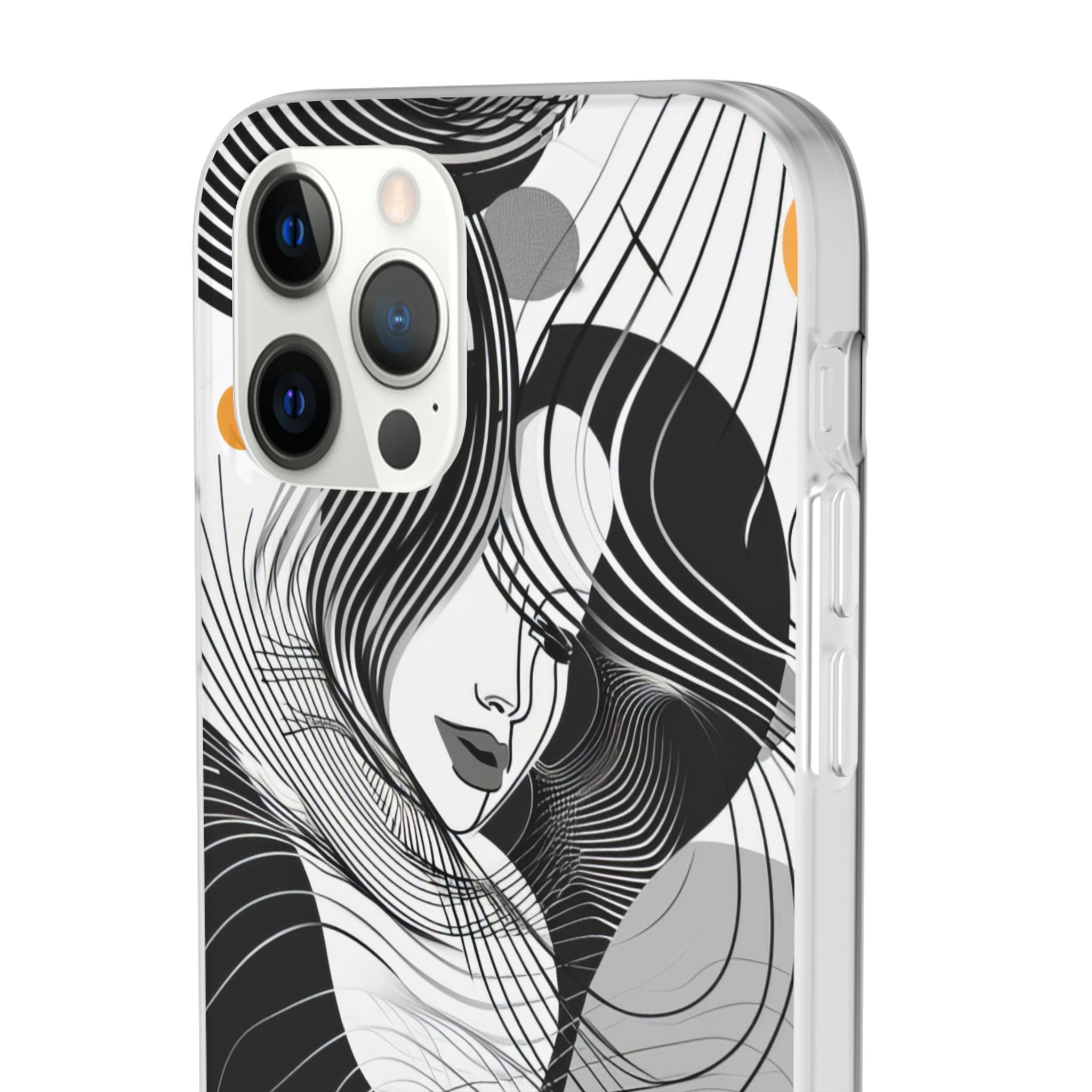 Fluid Noir Rhythm | Flexible Phone Case for iPhone