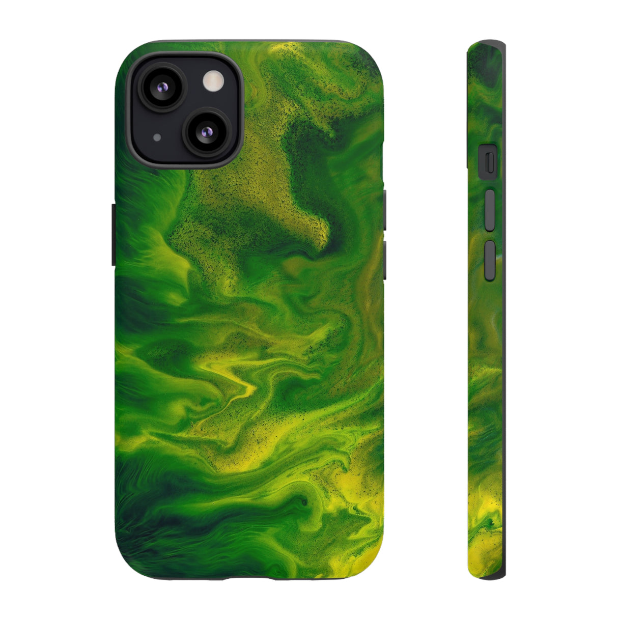 Green Smoke Ink Art iPhone Case (Protective) iPhone 13 Matte Phone Case