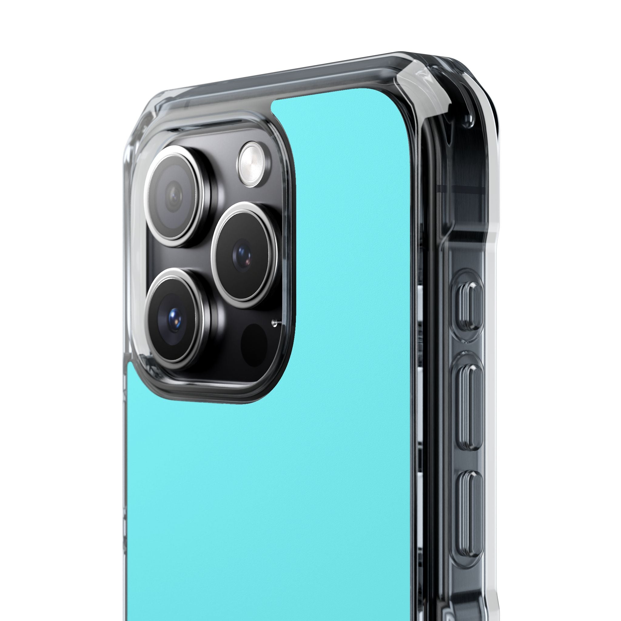 Electric Blue - Clear Impact Case for iPhone