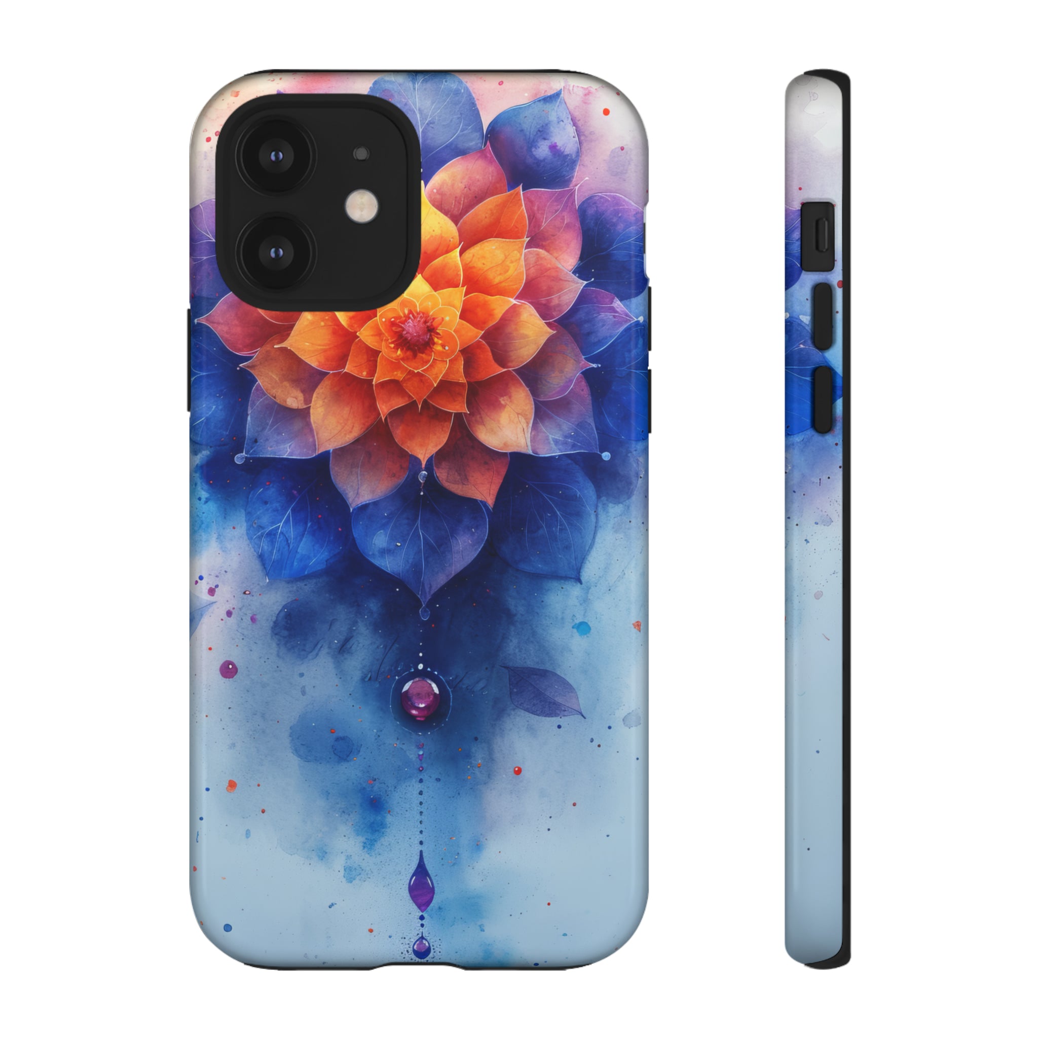 Blue Rose Mandala Serenity - Protective Phone Case