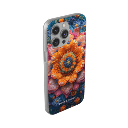 Abstract Blue Artwork - Flexi iPhone 14 Phone Case