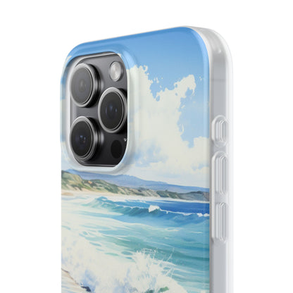 Foamy Wave Breeze iPhone 15 Pro Max Case - Soft