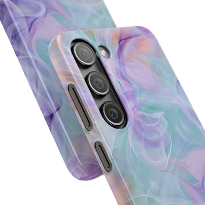 Purple Peach Whirl - Slim Samsung S23 Phone Case