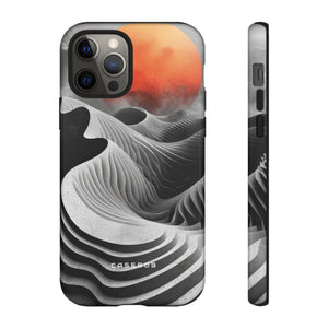 Orange Moon Illusion - Protective Phone Case