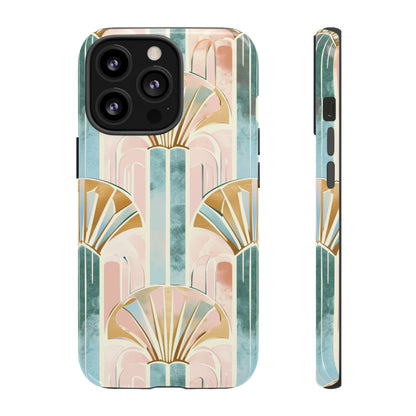 Art Deco Pastel Geometry - Protective Phone Case