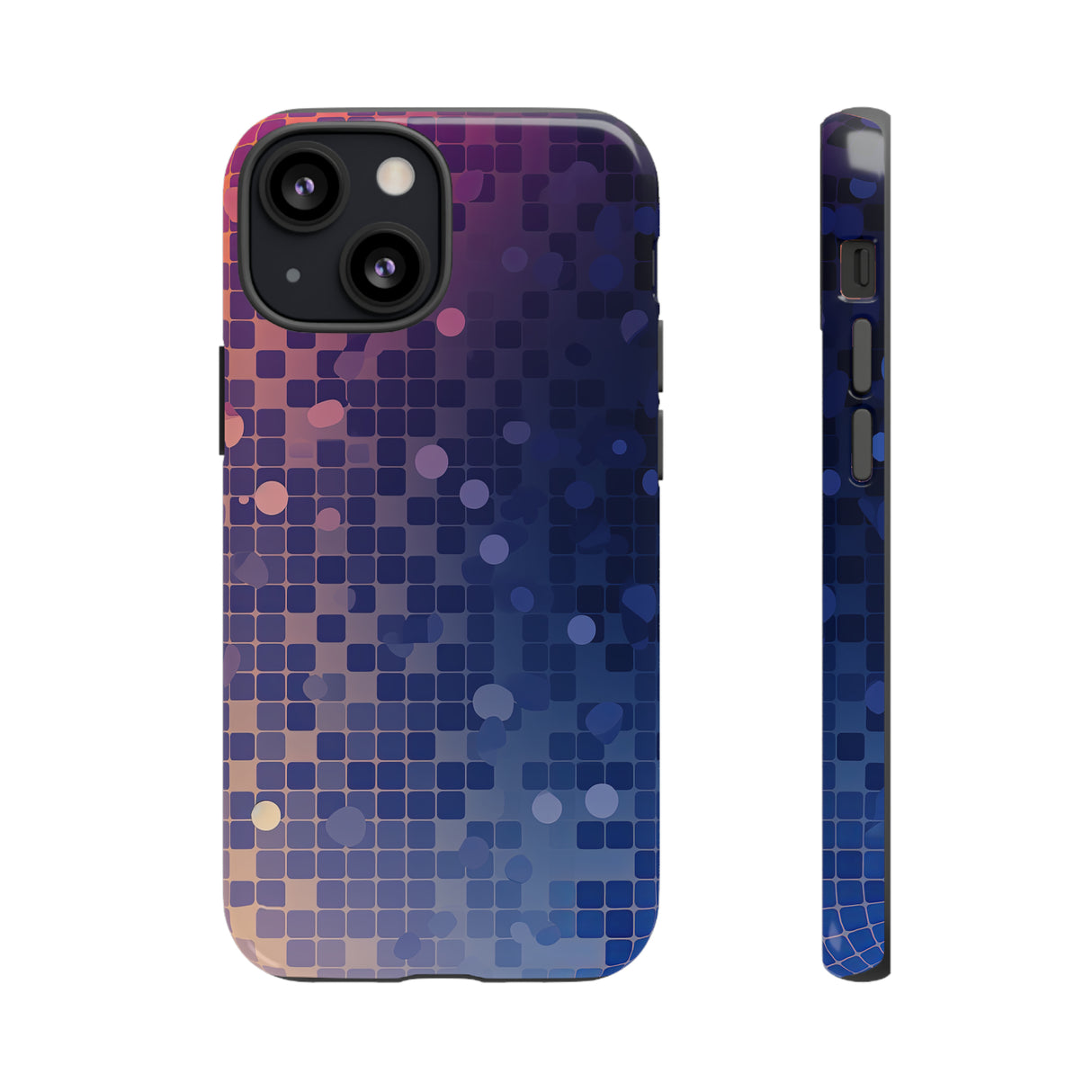 Azure Square: Blue Gradient - Protective Phone Case