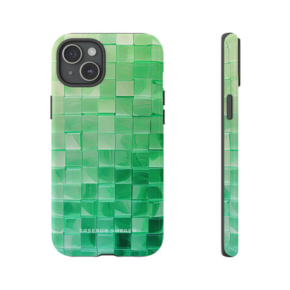 Gradient Verdegrid iPhone 15 - Tough Phone Case