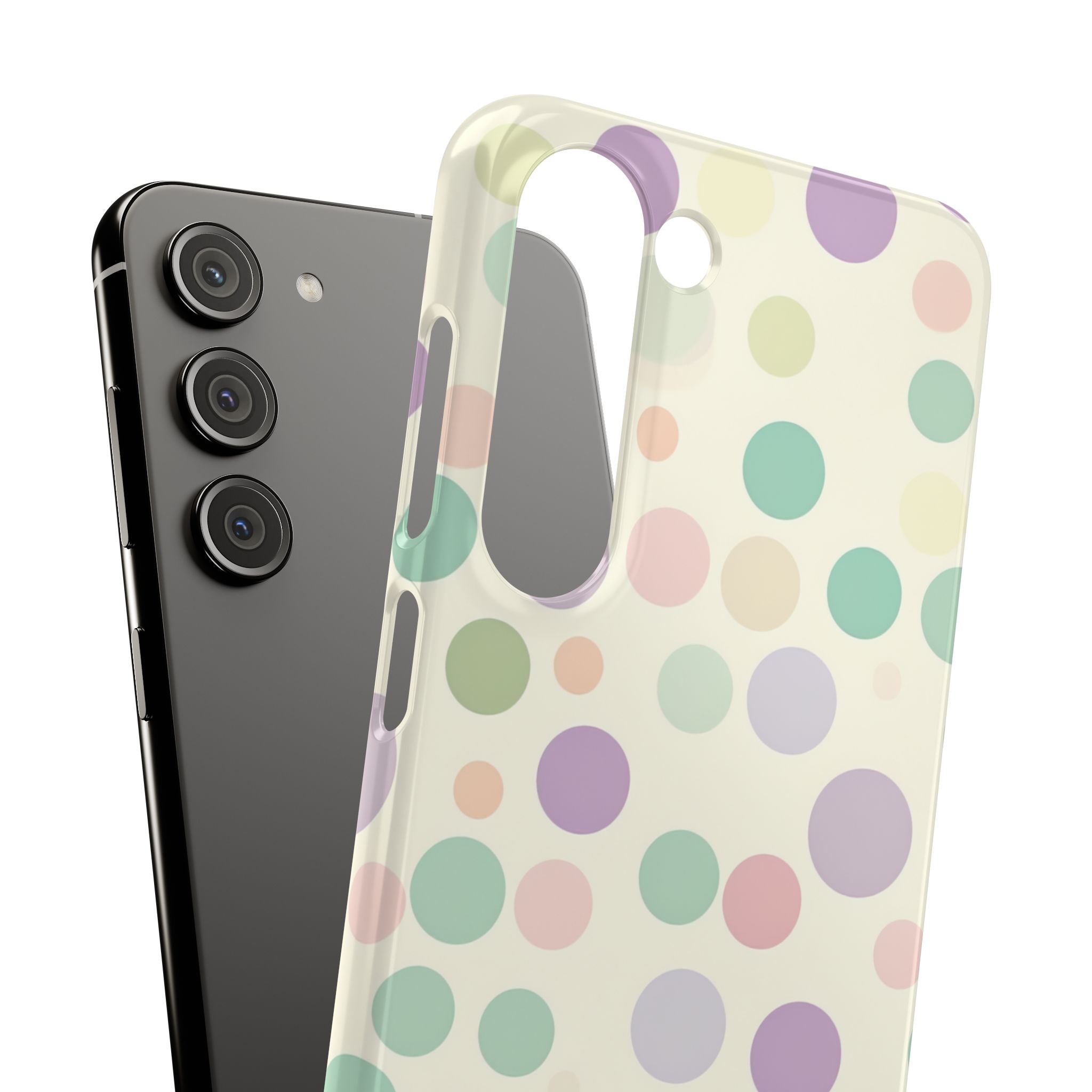 Playful Pastel Polka Dots - Slim Samsung S23 Phone Case