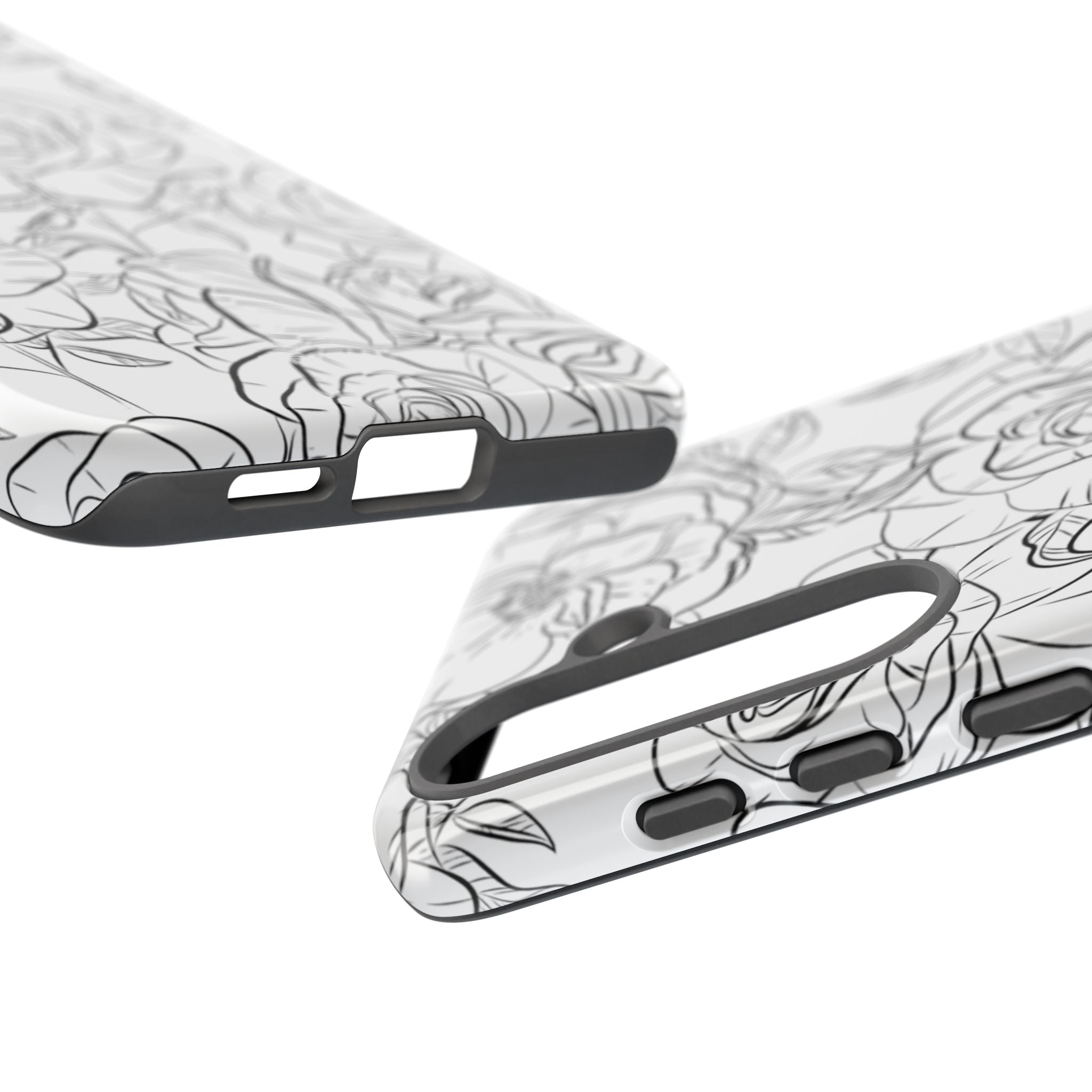 Intricate Rose Sketches - Samsung Case