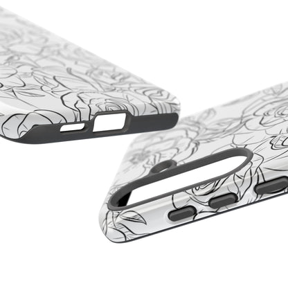 Intricate Rose Sketches - Samsung Case
