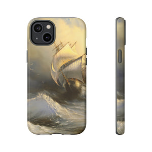 Oil painting - Ancient sailing vessel - Protective Phone Case