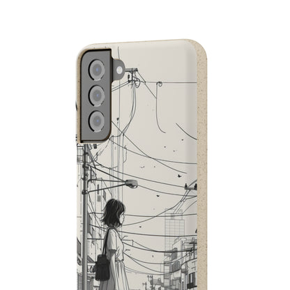 Urban Solitude Sketch | Biodegradable Phone Case