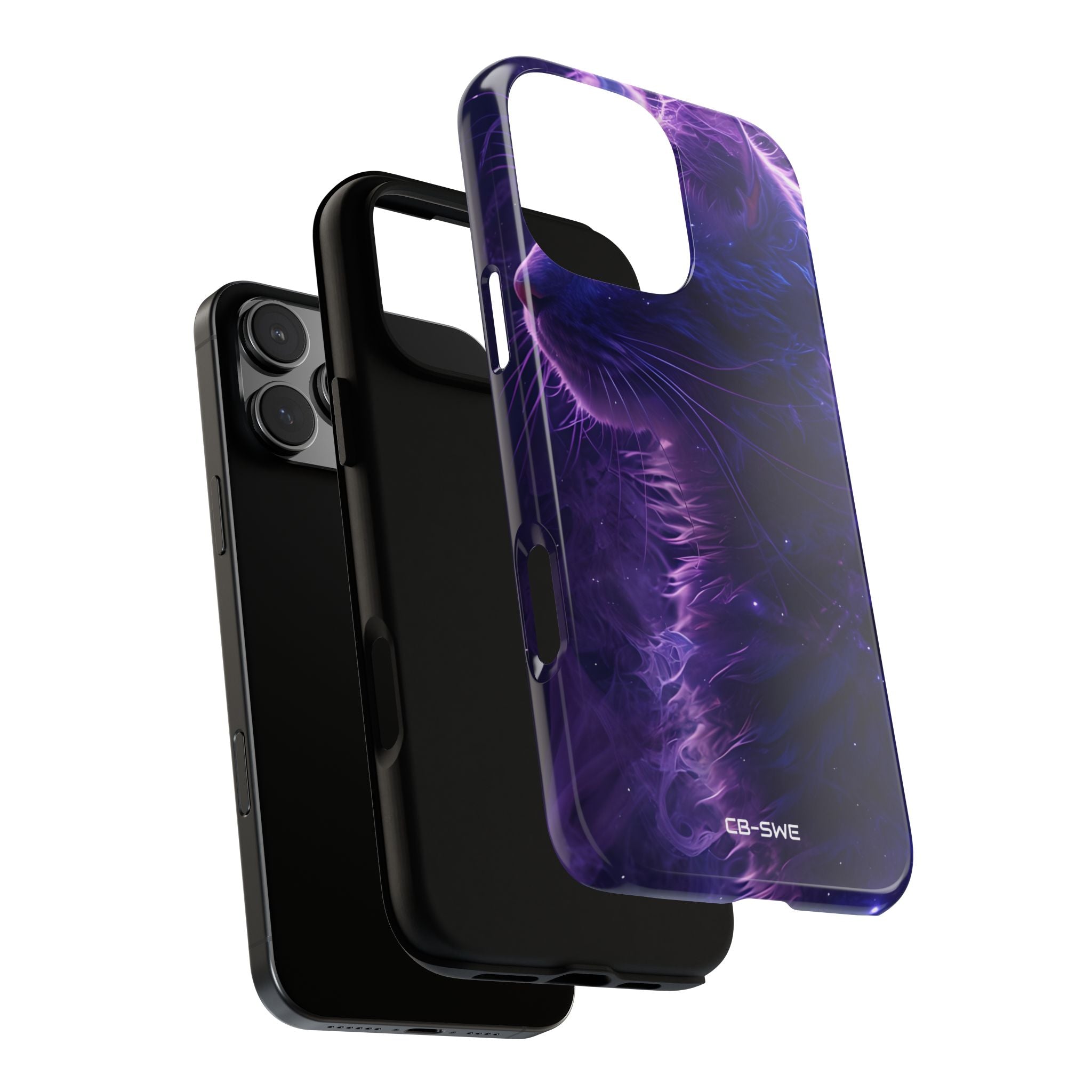 Mystical Starlit Cat - iPhone Case