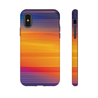 Orange Fusion: Data Artistry - Protective Phone Case