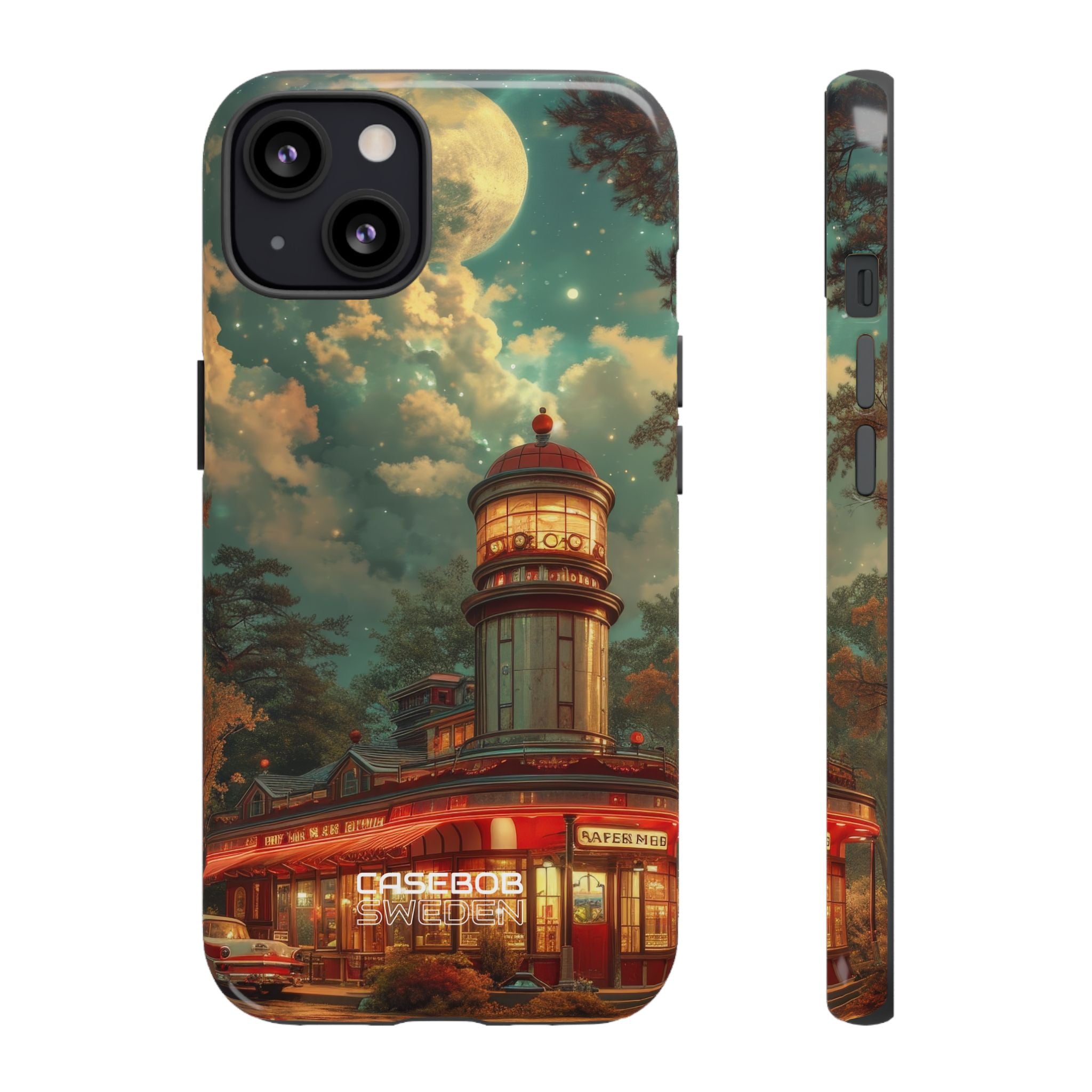 Retro Moonlight Cafe iPhone 13 - Tough