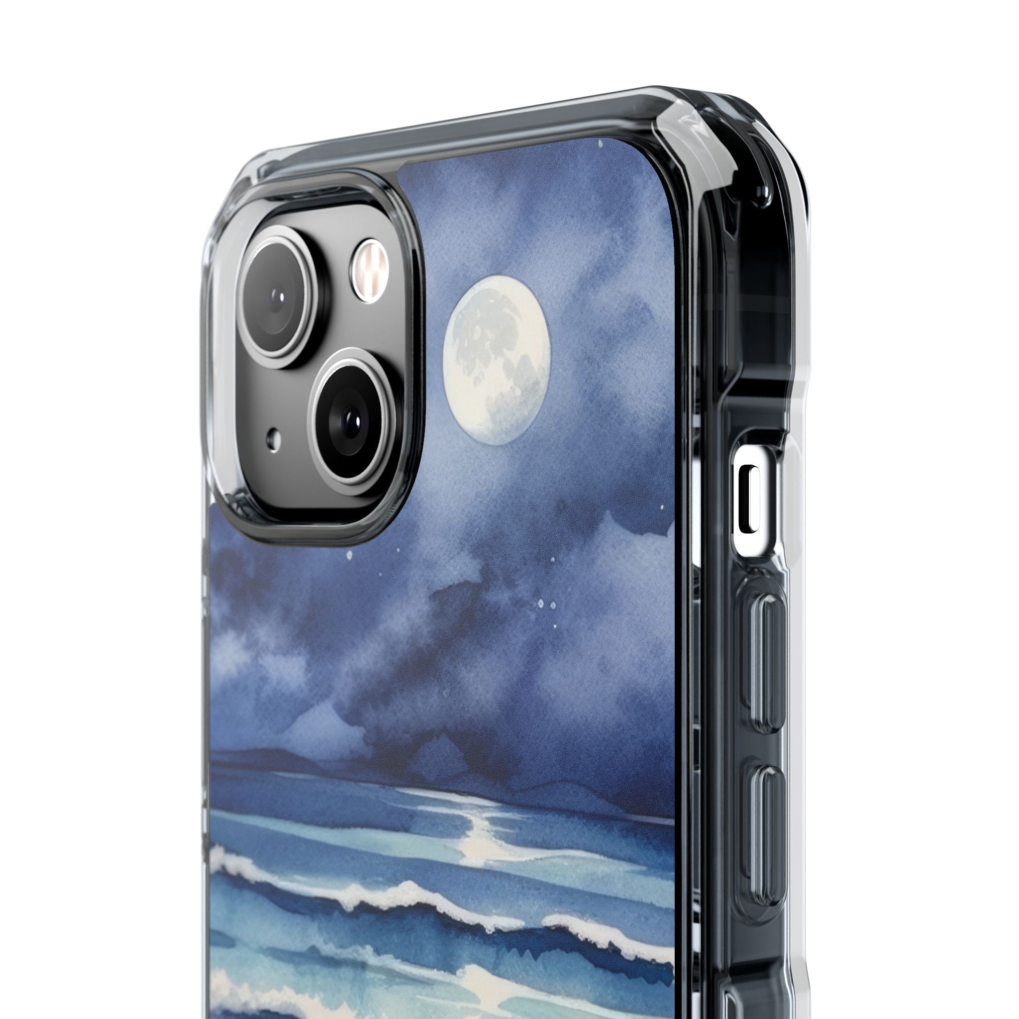 Moonlight Reflects Waves iPhone Case - Impact