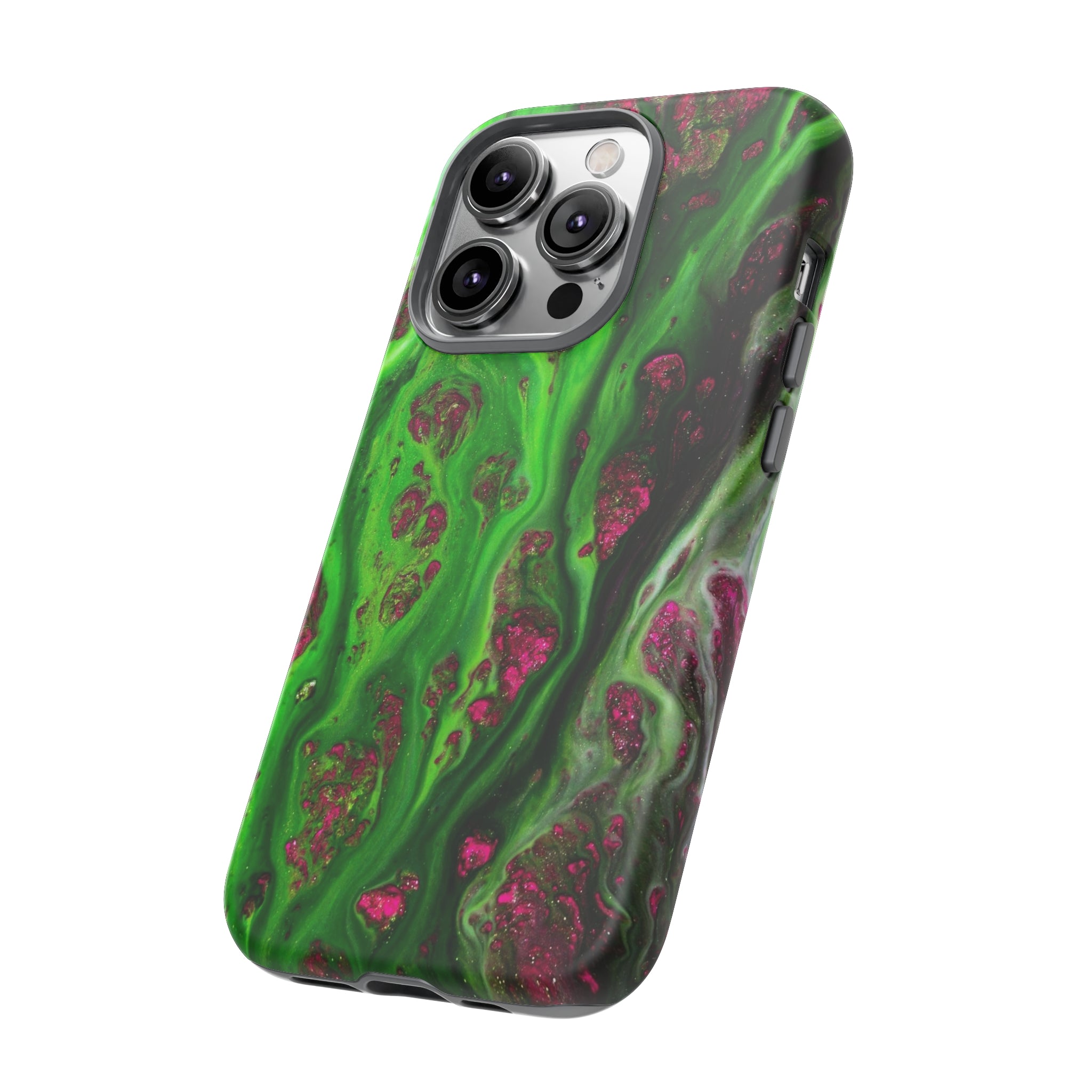 Toxic Green Ink Art iPhone Case (Protective) Phone Case