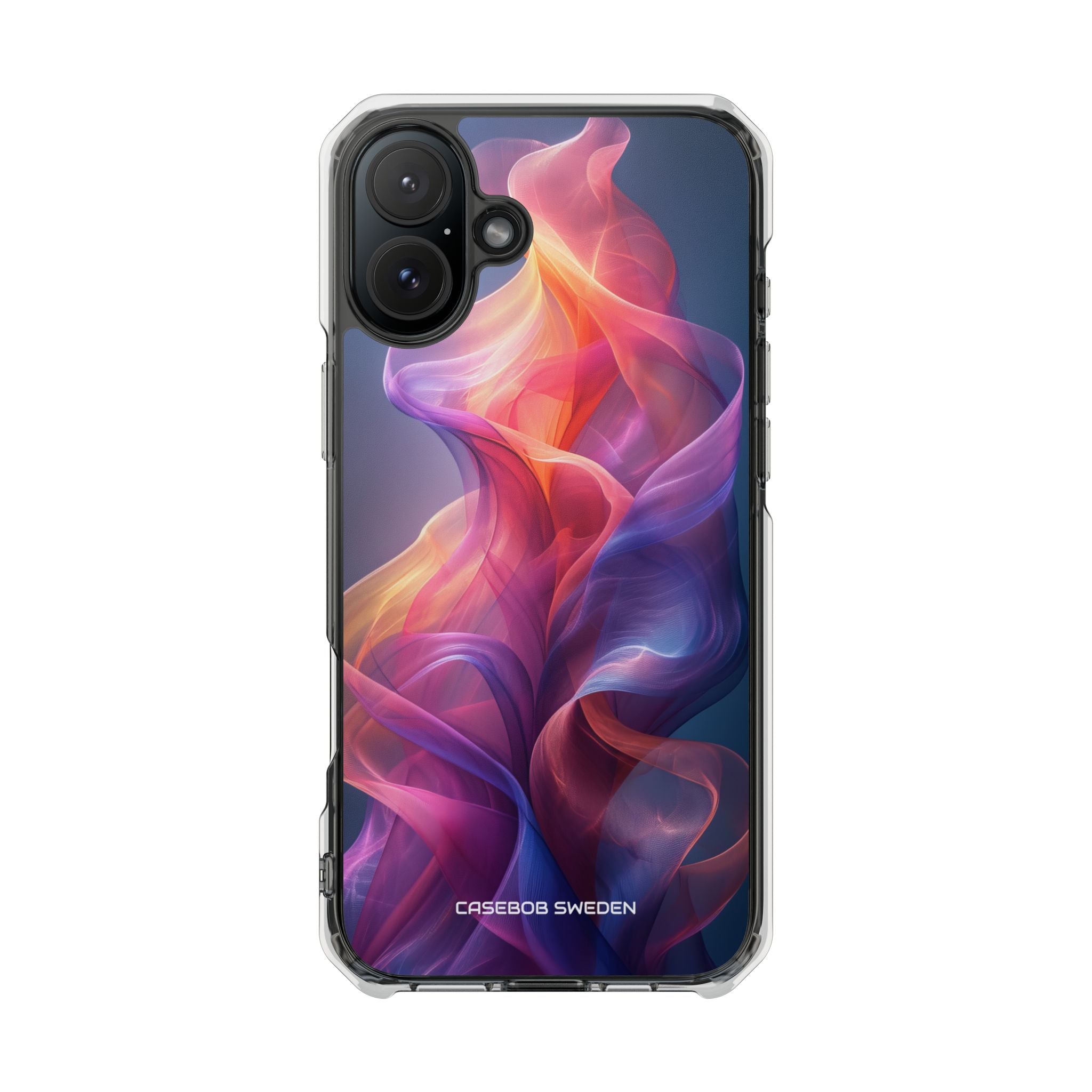 Violet Orange Flow - Clear Impact iPhone 16 Phone Case