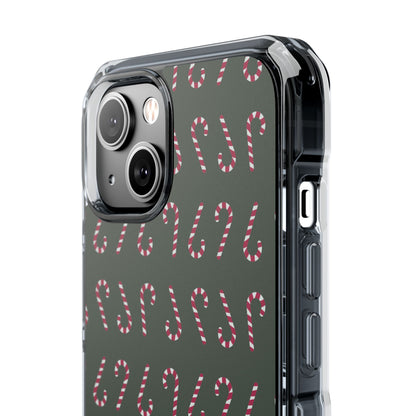 Candy Canes Aligned iPhone Case - Impact