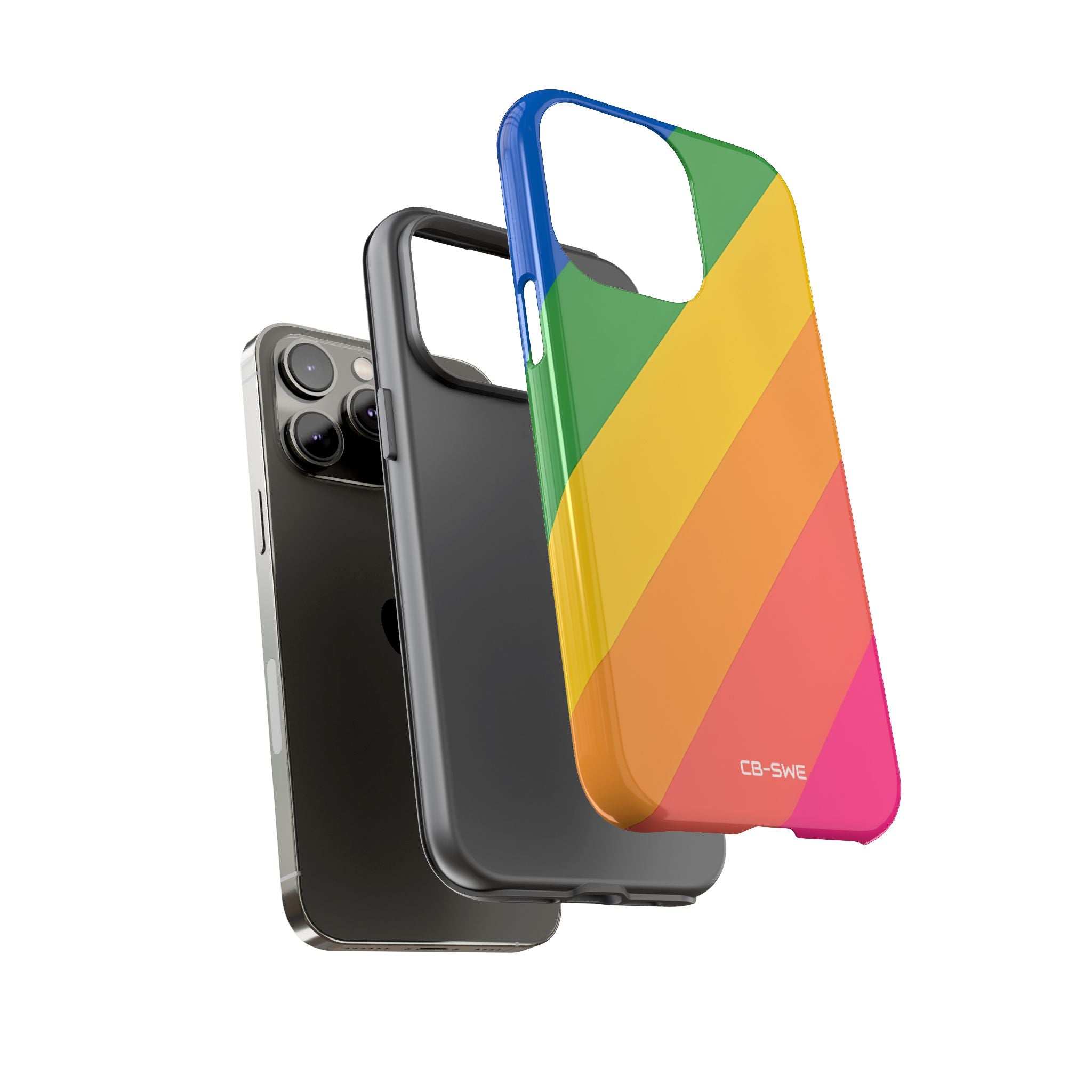 Vibrant Geometric Spectrum - iPhone Case