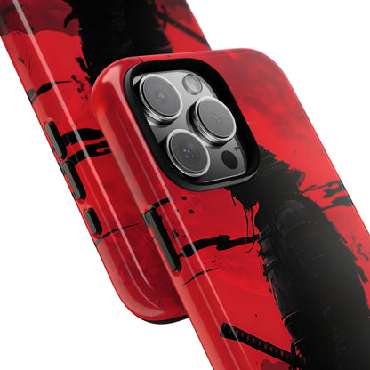 Crimson Samurai iPhone 16 Pro Max Case - Tough