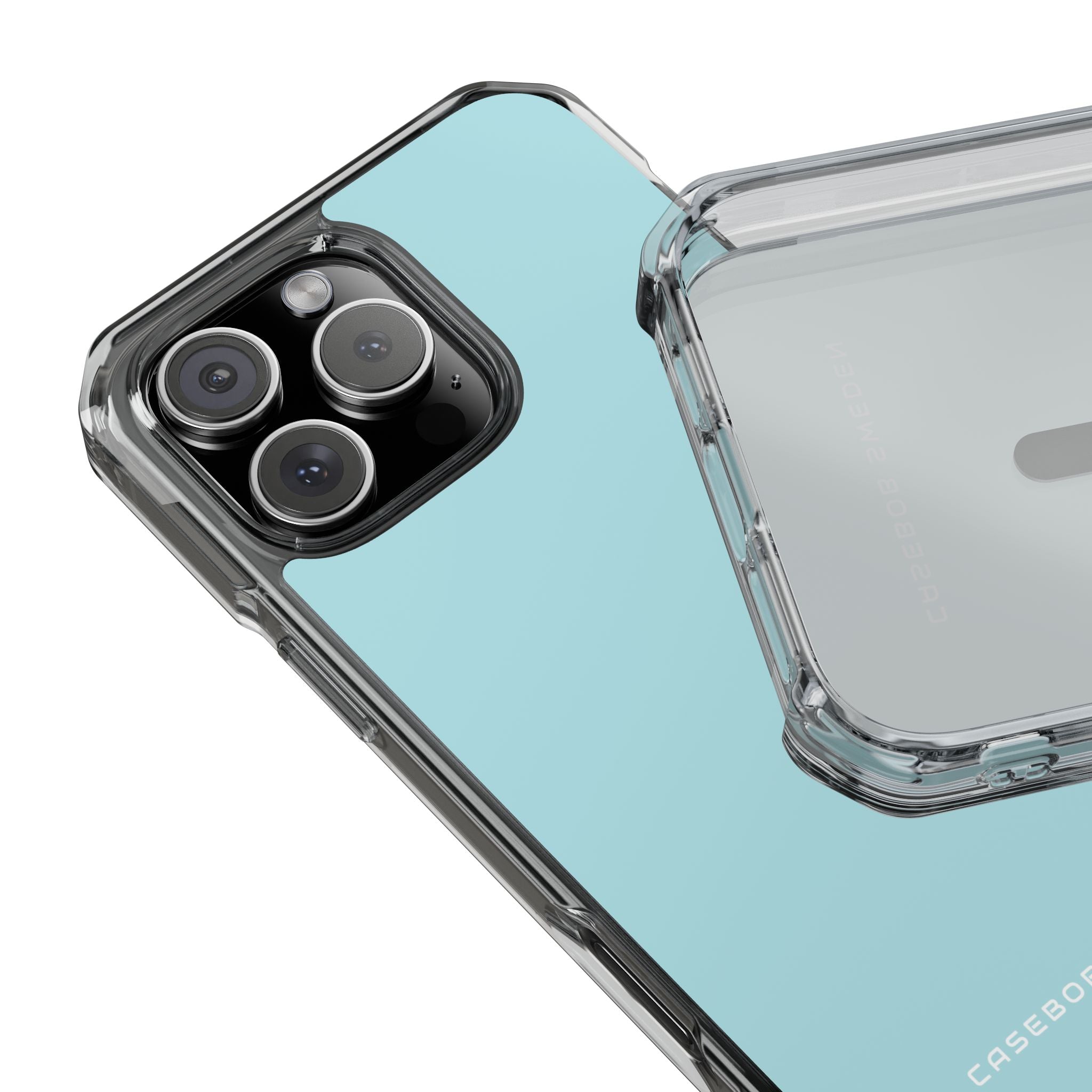 Powder Blue iPhone 16 - Clear Impact Phone Case