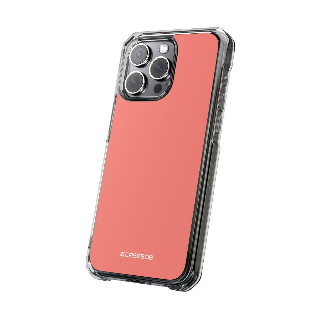 Coral Pink | Phone Case for iPhone (Clear Impact Case - Magnetic)