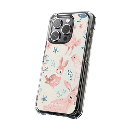 Pastel Whimsical Nature - Clear Impact iPhone 15 Phone Case