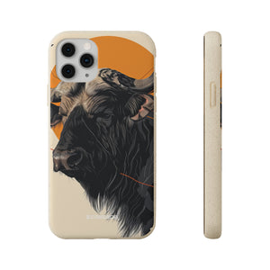 Majestic Buffalo Sun | Biodegradable Phone Case