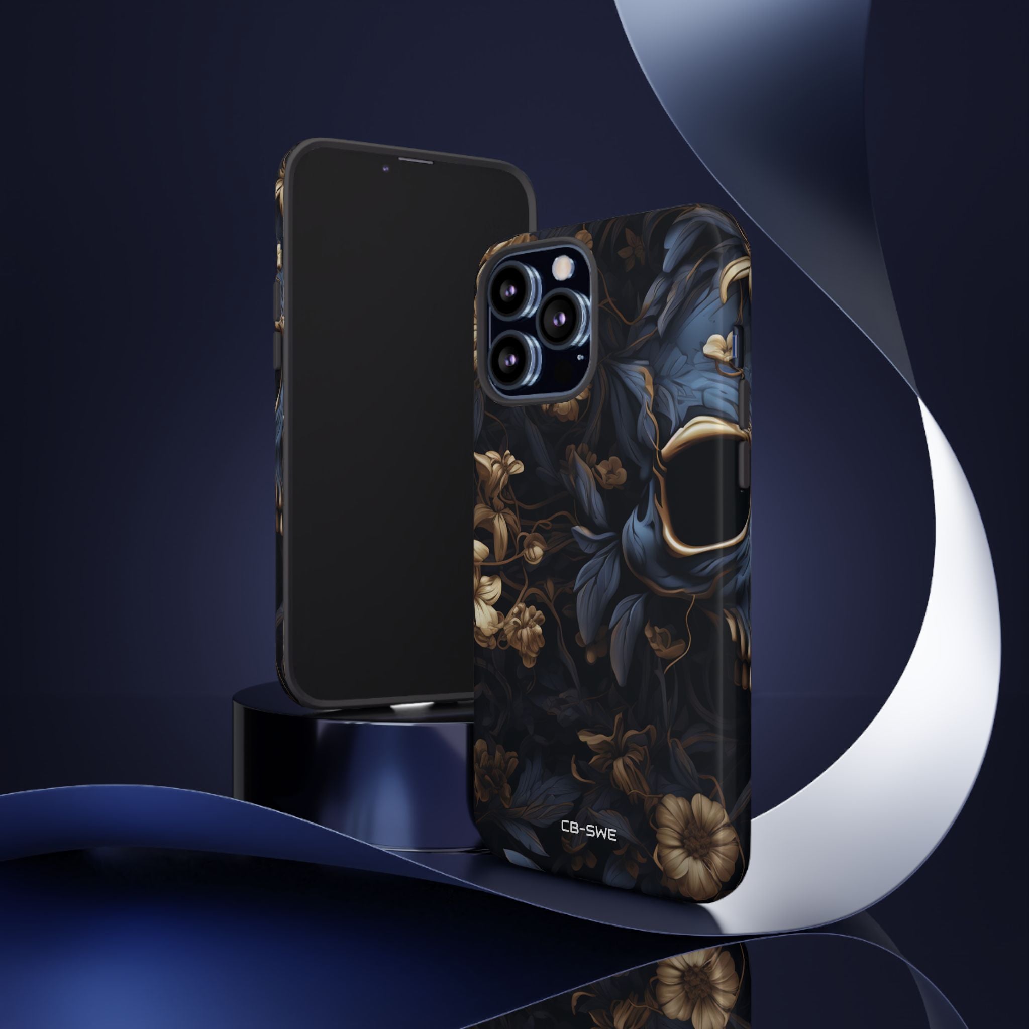 Gothic Floral Skull - iPhone Case