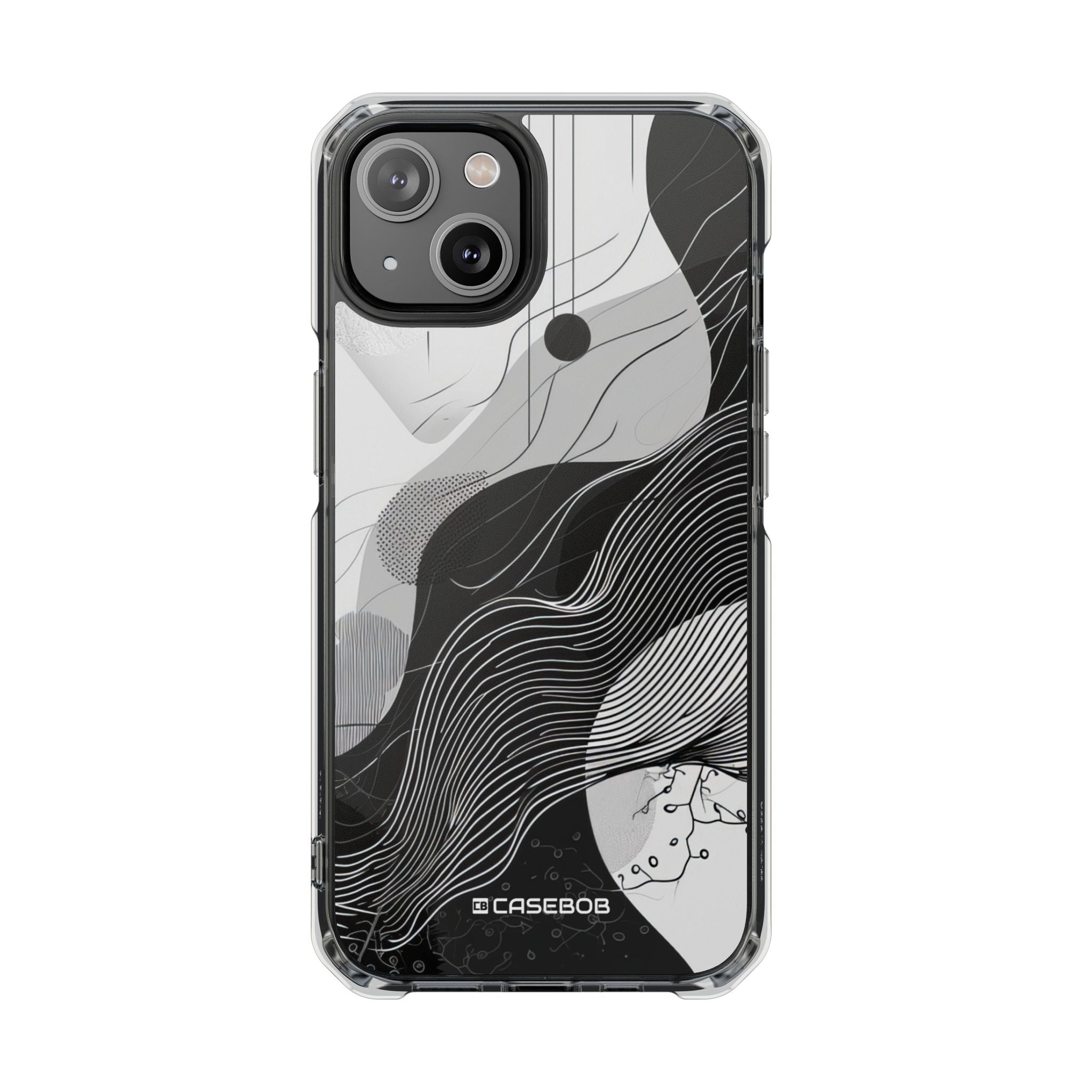 Monochrome Elegance - Phone Case for iPhone