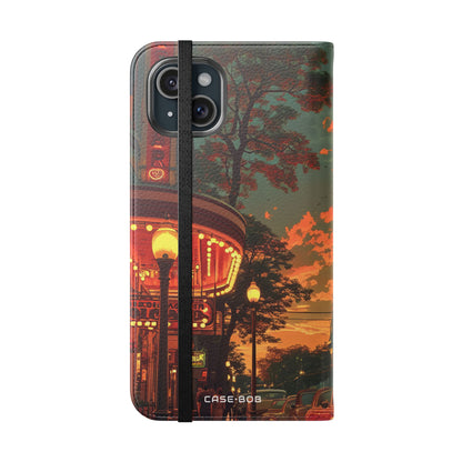 Crimson Classic Glow - iPhone 15 Plus Case - Wallet