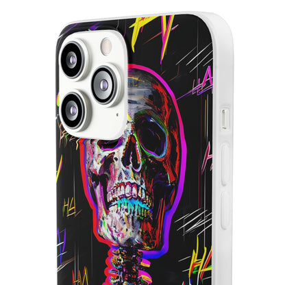 Neon Skeleton Laugh iPhone 13 Pro Max - Soft
