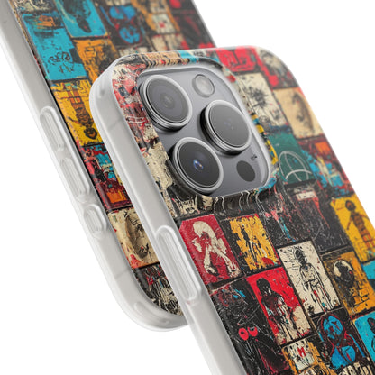 Figured Grid iPhone 15 Pro Case - Soft