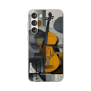 Cello-Abstraktion | Flexible Handyhülle für Samsung Galaxy