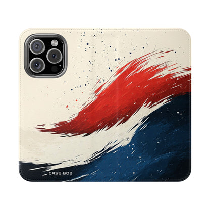 Crimson Sweep - iPhone 16 Pro Case - Wallet