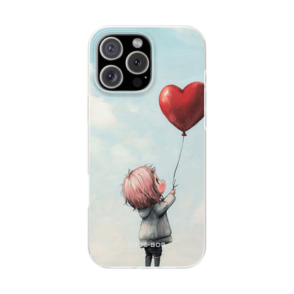 Heart Balloon Glow iPhone 16 Pro Max Case - Soft