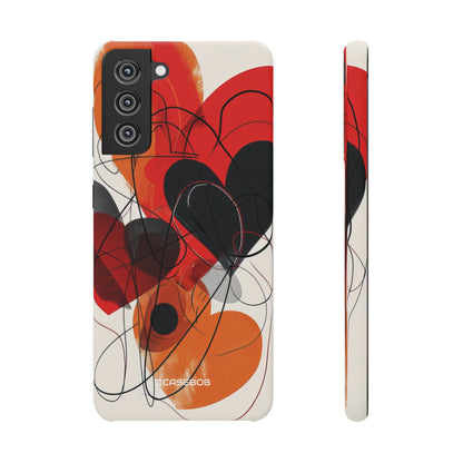 Fiery Hearts | Slim Phone Case for Samsung