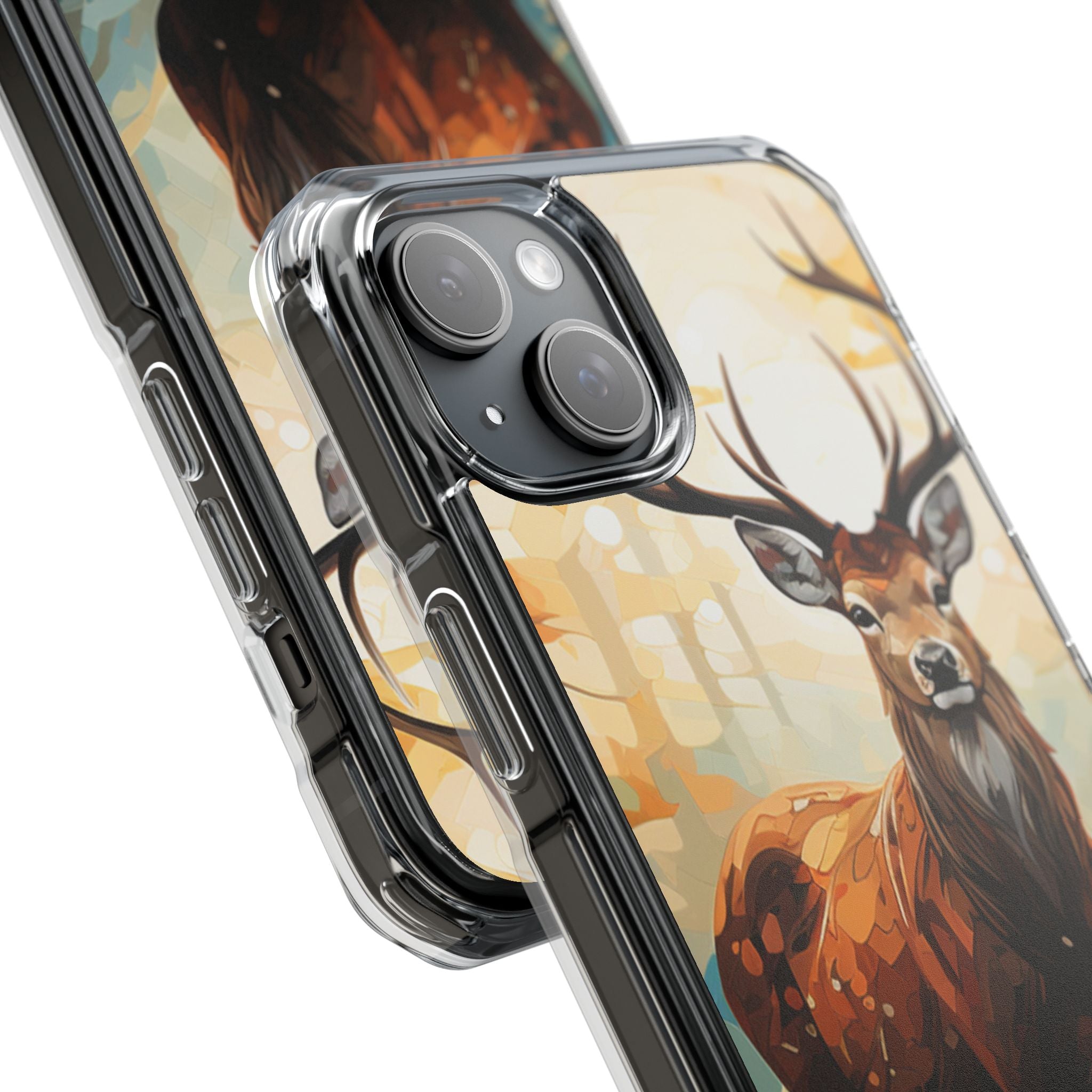 Glowing Stag iPhone 15 Plus Case - Impact