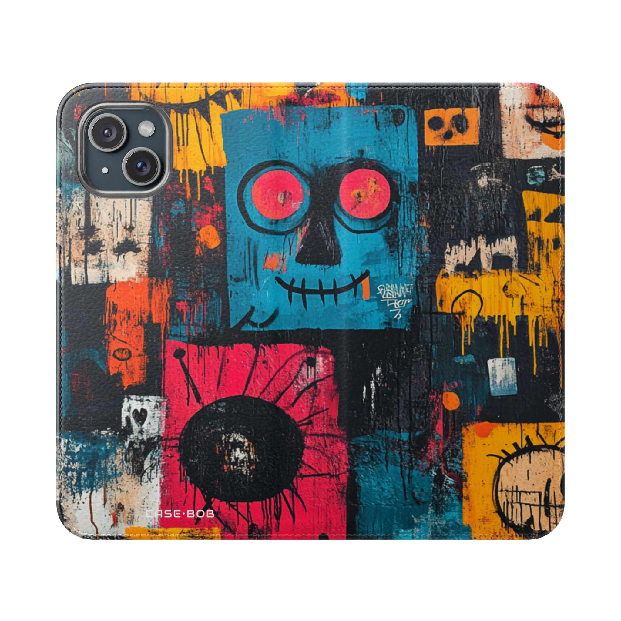 Turquoise Grin - iPhone 15 Plus Case - Wallet