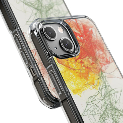 Fiery Blossom Tangle iPhone 14 - Impact Clear+