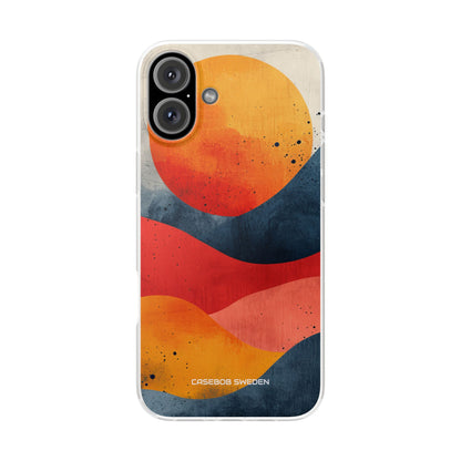 Sunburst Waves - Flexi iPhone 16 Phone Case