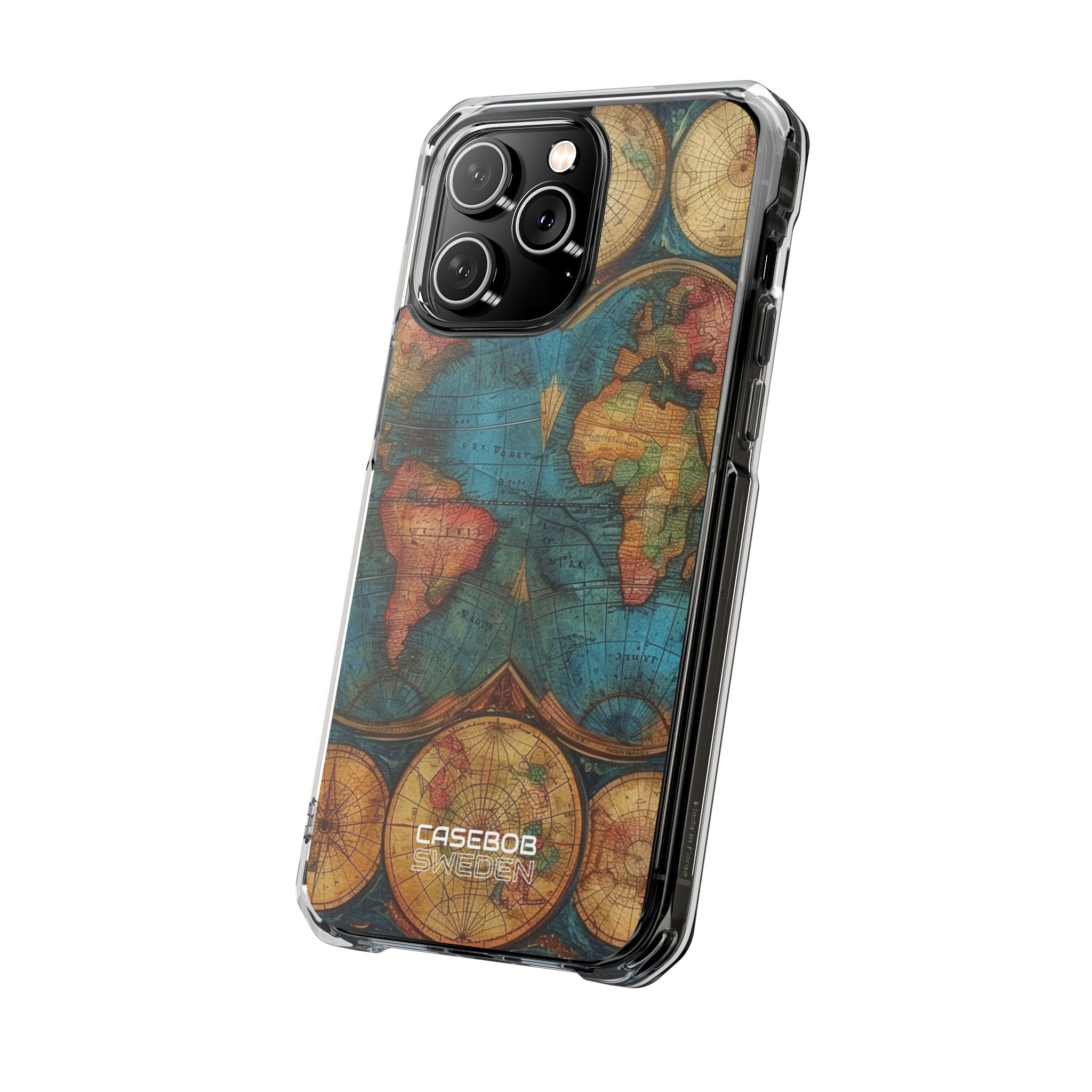 Vintage World Map iPhone 14 - Impact Clear+