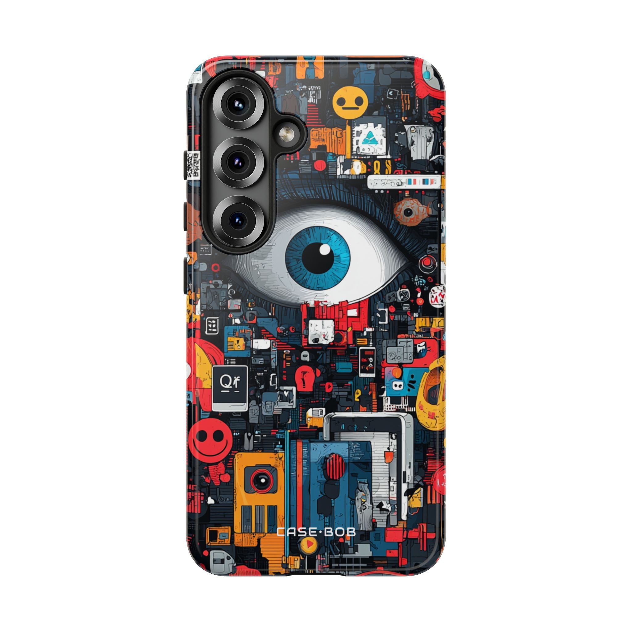 Digital Eye Blue Samsung S25 Case - Tough