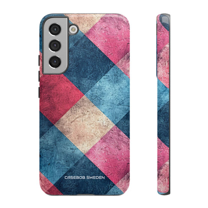 Bold Geometric Squares - Tough Samsung S22 Phone Case