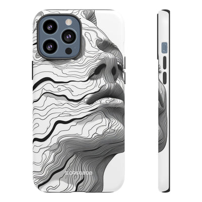 Topographic Serenity | Protective Phone Case for iPhone